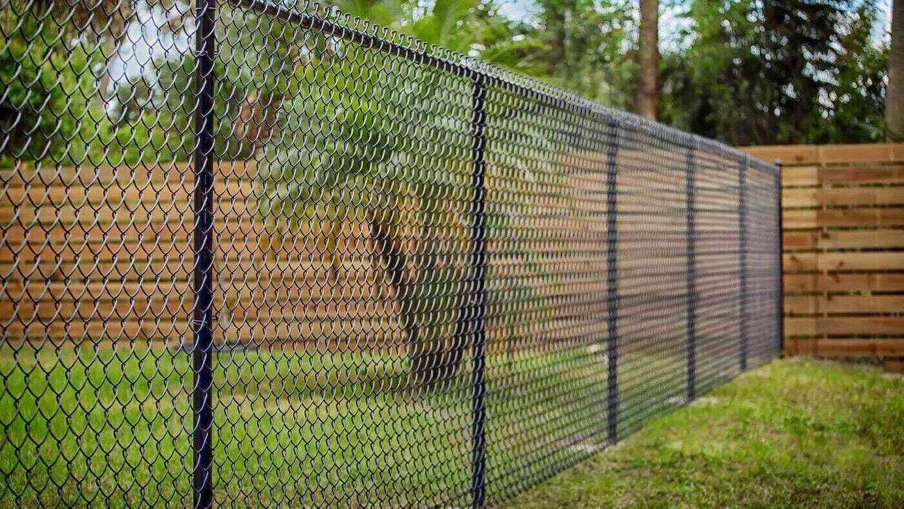 Black PVC-Coated Fencing