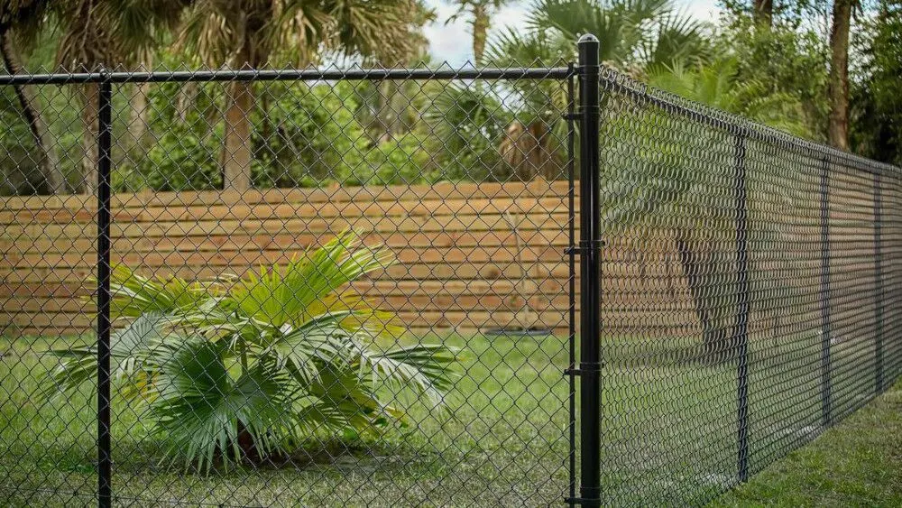 Black Backyard Fence