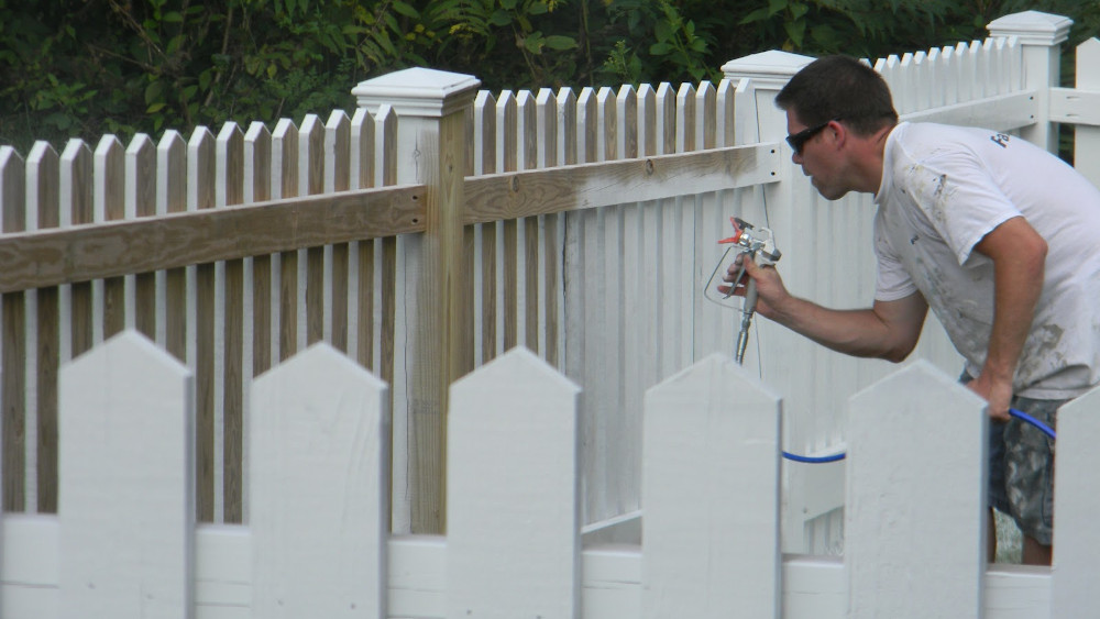 White Fence Makeover