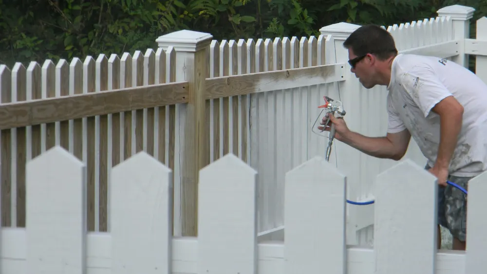 White Fence Makeover