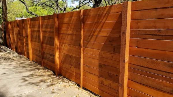 Horizontal Slat Stain