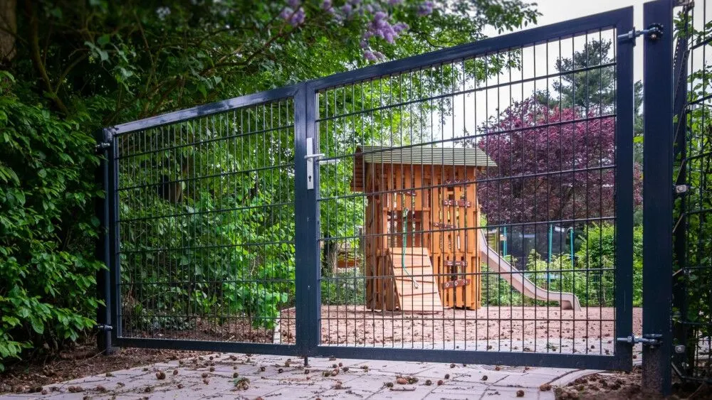 Chain-Link Fence Gate