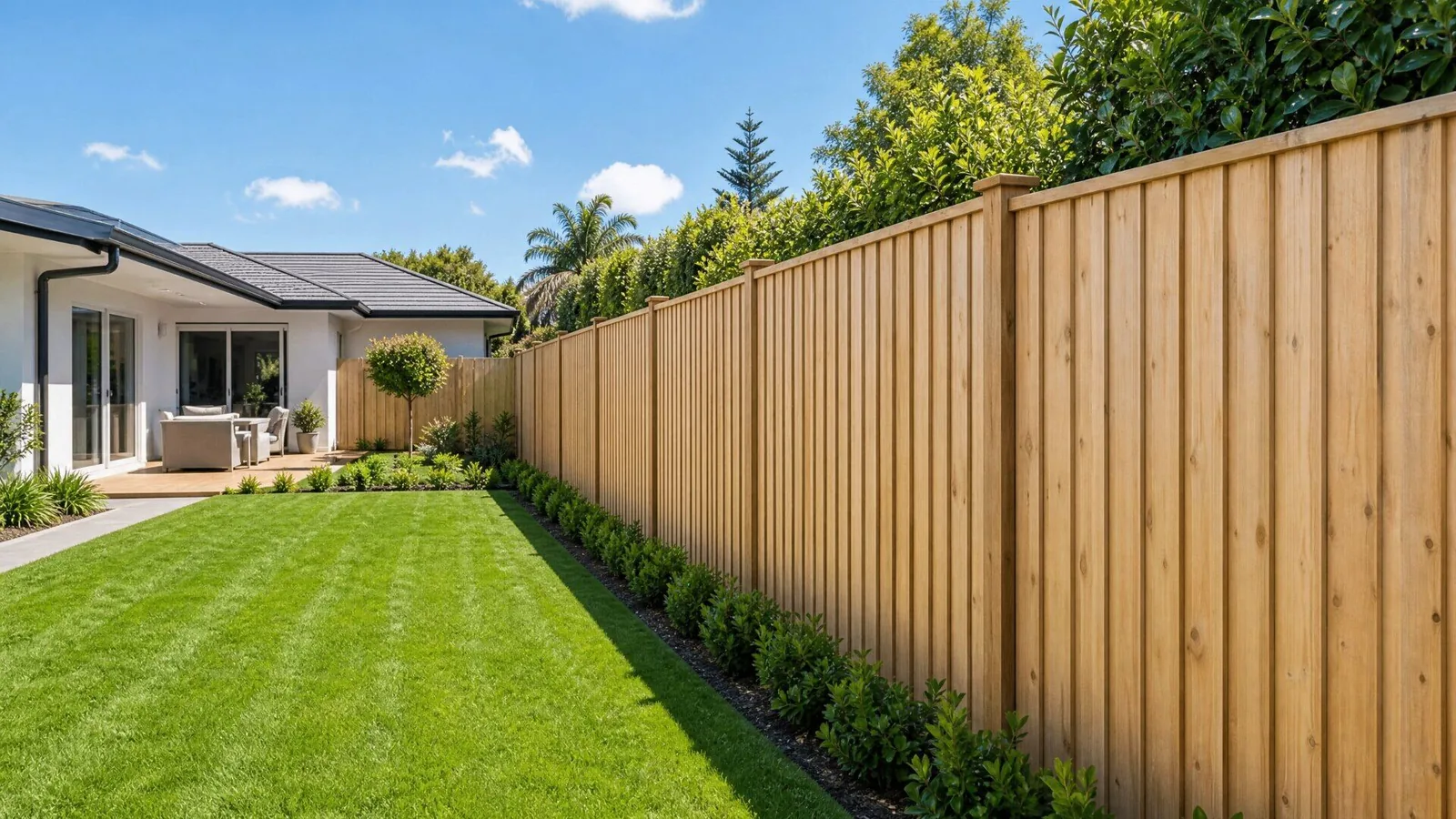 Beautiful timber fence