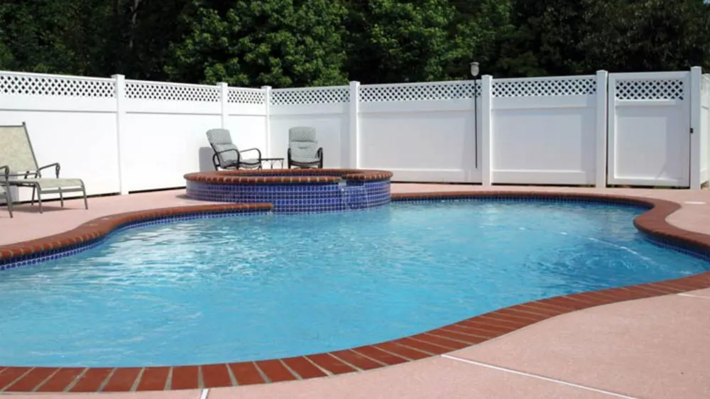 Lattice Top PVC Barrier