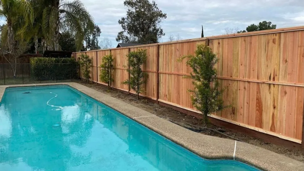 Timber Pool Fence