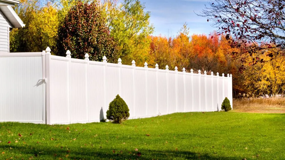 Flat Top PVC Fence