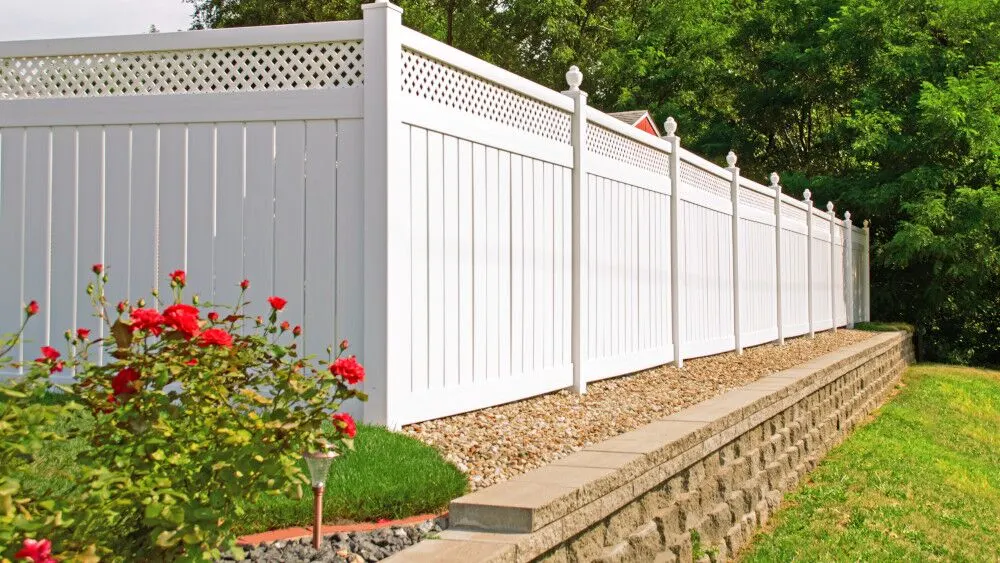 Lattice Top PVC Fence