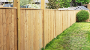 wood privacy fence