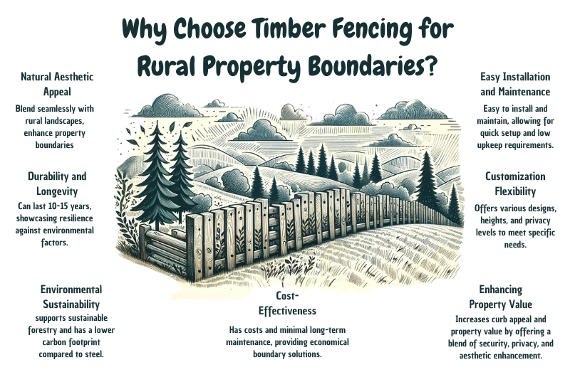 Why Choose Timber Fencing for Rural Property Boundaries?